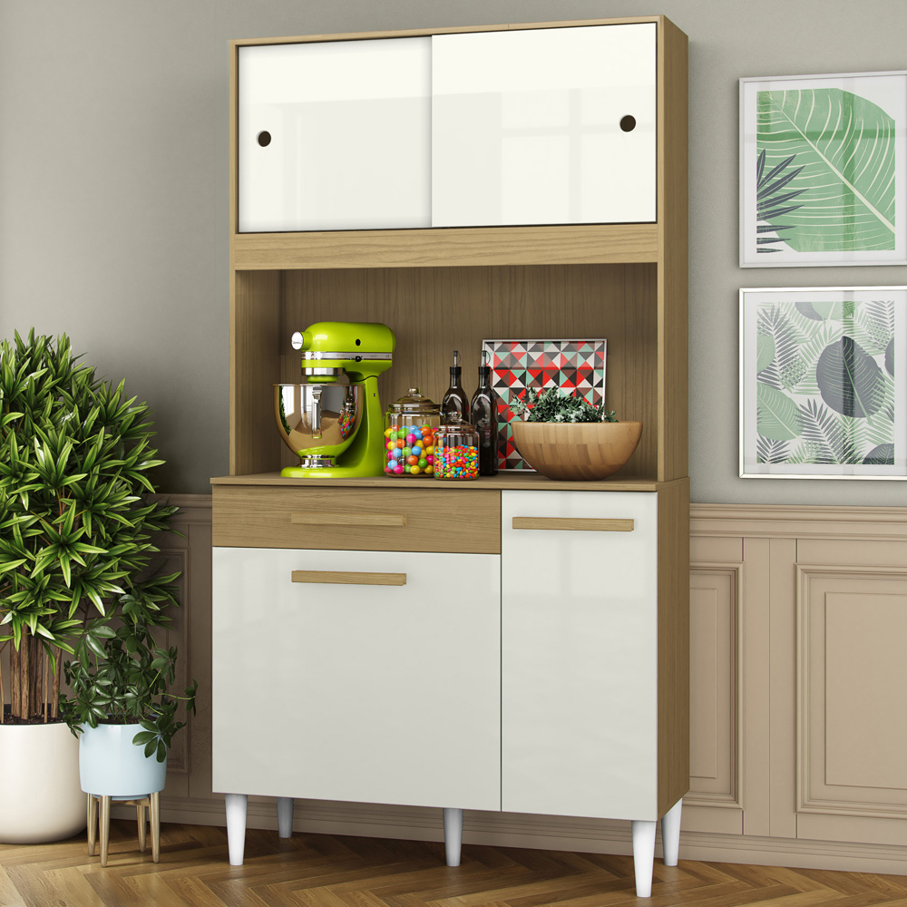 Kit Cozinha Compacta 91cm 2004306 Atacama Off White ARMoveis