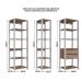 Kit Estante Livreiro 03 Pecas 183X160CM Branco Montana PRODDY