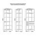 Kit Estante Livreiro 03 Pecas 183X160CM Branco PRODDY