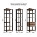 Kit Estante Livreiro 03 Pecas 183X160CM Preto Montana PRODDY