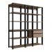 Kit Estante Livreiro 03 Pecas 183X160CM Preto Montana PRODDY