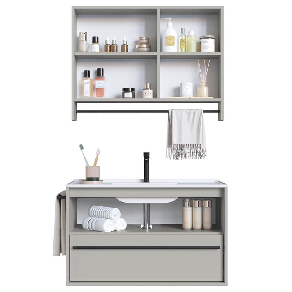 Kit Gabinete Suspenso com Cuba e Espelheira 80cm Arenas PRODDY
