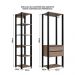 Kit Guarda Roupa Closet 02 Pecas 183X100cm Preto Montana PRODDY