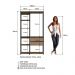 Kit Guarda Roupa Closet 02 Pecas 183X100cm Preto Montana PRODDY