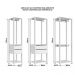 Kit Guarda Roupa Closet 03 Peças 183X160cm Branco PRODDY