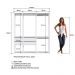 Kit Guarda Roupa Closet 03 Peças 183X160cm Branco PRODDY