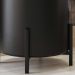 Kit Lixeira 6L Aluminio E Papeleira De Chão 5800 Lovell Preto DHom