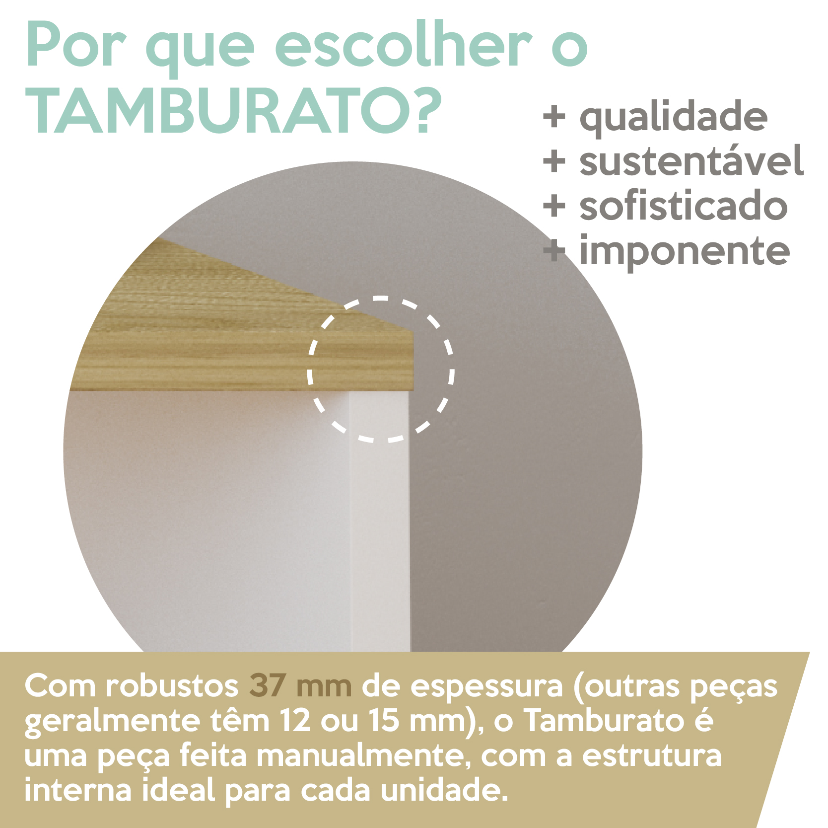 Kit Para Escritorio 02 Pecas Olmo Branco TOK ARTY