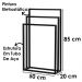 Kit Toalheiro E Porta Toalha Lovell Metal Preto Lavabo DHom