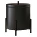 Lixeira 6 L Lovell Aluminio Banheiro Cozinha Lavabo Preto DHom