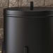 Lixeira 6 L Lovell Aluminio Banheiro Cozinha Lavabo Preto DHom