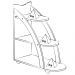 Mesa Apoio MDF Sala de Estar 70 cm 4503 Cedro Off White ARLY