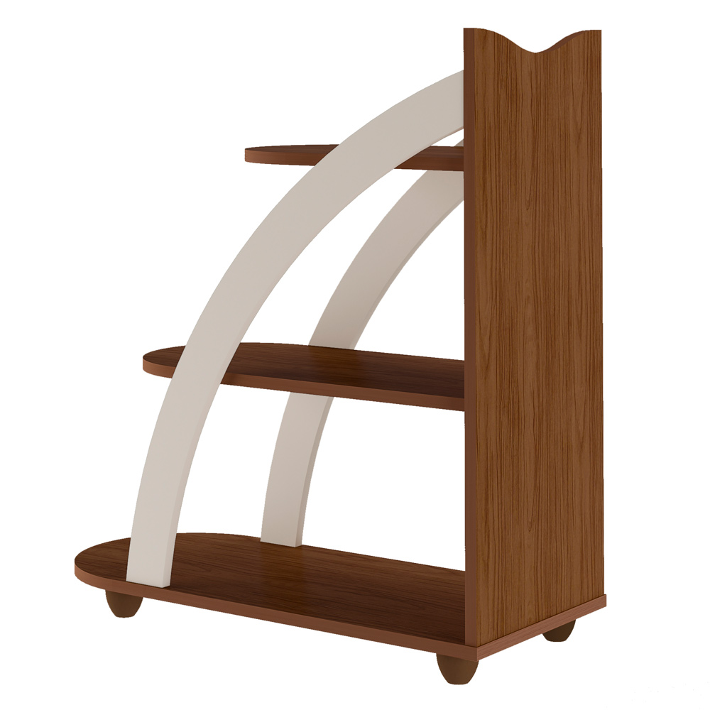Mesa Apoio MDF Sala de Estar 70 cm 4503 Cedro Off White ARLY