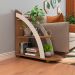 Mesa Apoio MDF Sala de Estar 70 cm 4503 Cedro Off White ARLY