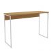 Mesa Bancada Alta Gourmet 136X91 LI043 Canela Branco KPB