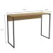 Mesa Bancada Alta Gourmet 136X91 LI043 Freijo Preto Fosco KPB