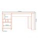 Mesa Bancada Ilha Gourmet 136 cm Vera BVE06 Marrocos Off White MXM