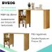 Mesa Bancada Ilha Gourmet 136 cm Vera BVE06 Marrocos Off White MXM