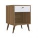 Mesa Cabeceira 01 Gaveta 40cm Mel Branco PRODDY