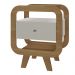 Mesa De Apoio 1 Gaveta 65 cm Porta USB Cinamomo Off White ARLY