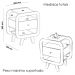 Mesa De Apoio 1 Gaveta 65 cm Porta USB Cinamomo Off White ARLY