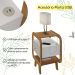 Mesa De Apoio 1 Gaveta 65 cm Porta USB Cinamomo Off White ARLY