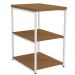 Mesa De Apoio Lateral 76 cm MDP LI004 Canela Branco KPB
