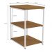 Mesa De Apoio Lateral 76 cm MDP LI004 Canela Branco KPB