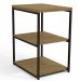 Mesa De Apoio Lateral 76 cm MDP LI004 Freijo Preto Fosco KPB