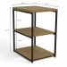 Mesa De Apoio Lateral 76 cm MDP LI004 Freijo Preto Fosco KPB