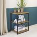 Mesa De Apoio Lateral 76 cm MDP LI004 Freijo Preto Fosco KPB