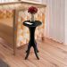 Mesa De Apoio MDF Sala De Estar 51X30 cm Preto ARLY