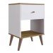Mesa De Cabeceira 01 Gaveta RE001 Branco Mel PP Milani Store