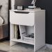 Mesa De Cabeceira 1 Gaveta 48 cm DM126 Branco Dtall