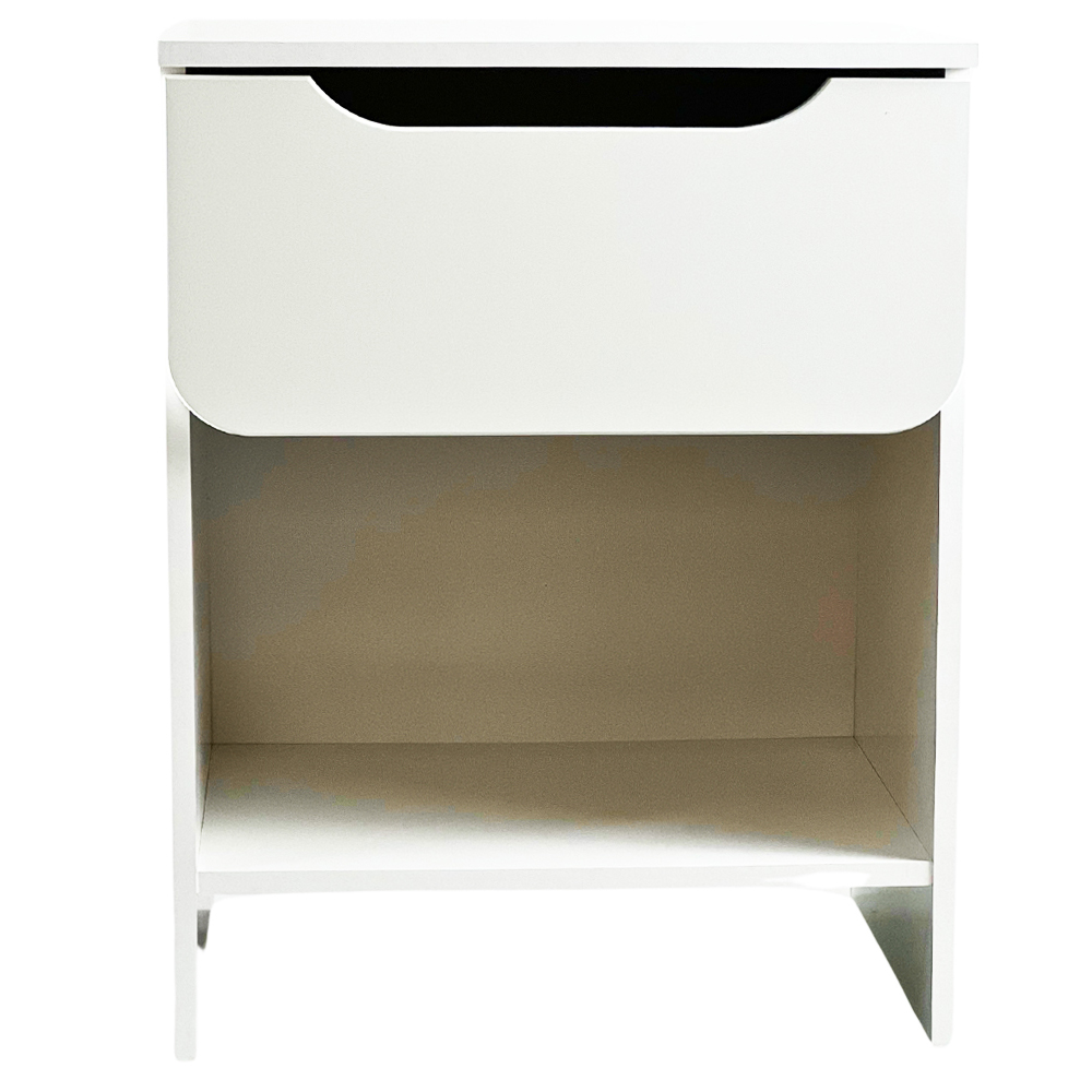 Mesa De Cabeceira 1 Gaveta 48 cm DM126 Branco Dtall