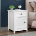 Mesa De Cabeceira 1 Porta 1 Gaveta 45 cm DM112 Branco Dtall