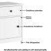Mesa De Cabeceira 1 Porta 1 Gaveta 45 cm DM112 Branco Dtall