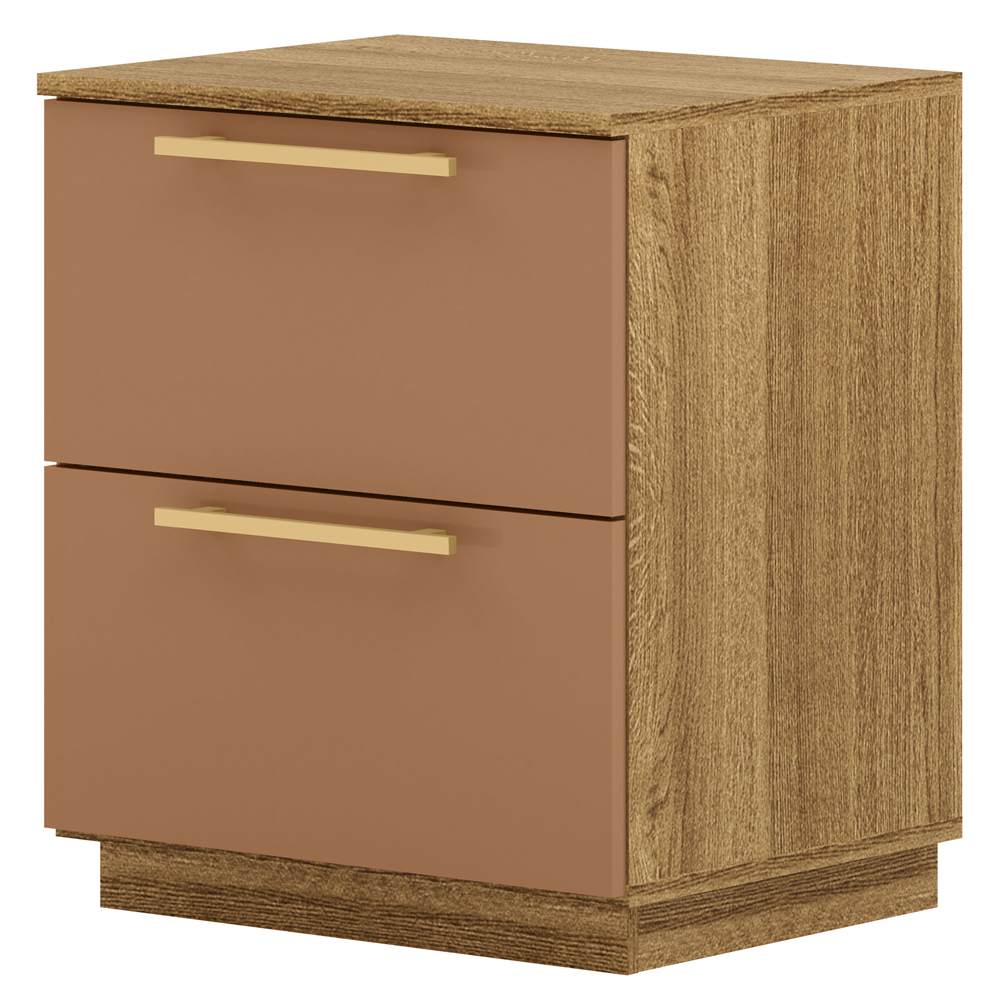 Mesa De Cabeceira 2 Gavetas 50 cm DUB 50019 Nature Camarim VLR