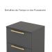 Mesa De Cabeceira 2 Gavetas 50cm DUB 50019 Alasca VLR