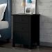 Mesa De Cabeceira 3 Gavetas 40 cm DM113 Preto Dtall