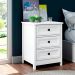 Mesa De Cabeceira 3 Gavetas 45 cm DM111 Branco Dtall