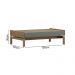 Mesa De Centro 1 Gaveta 100 cm 2151 Oak Ferrolack Milani Store