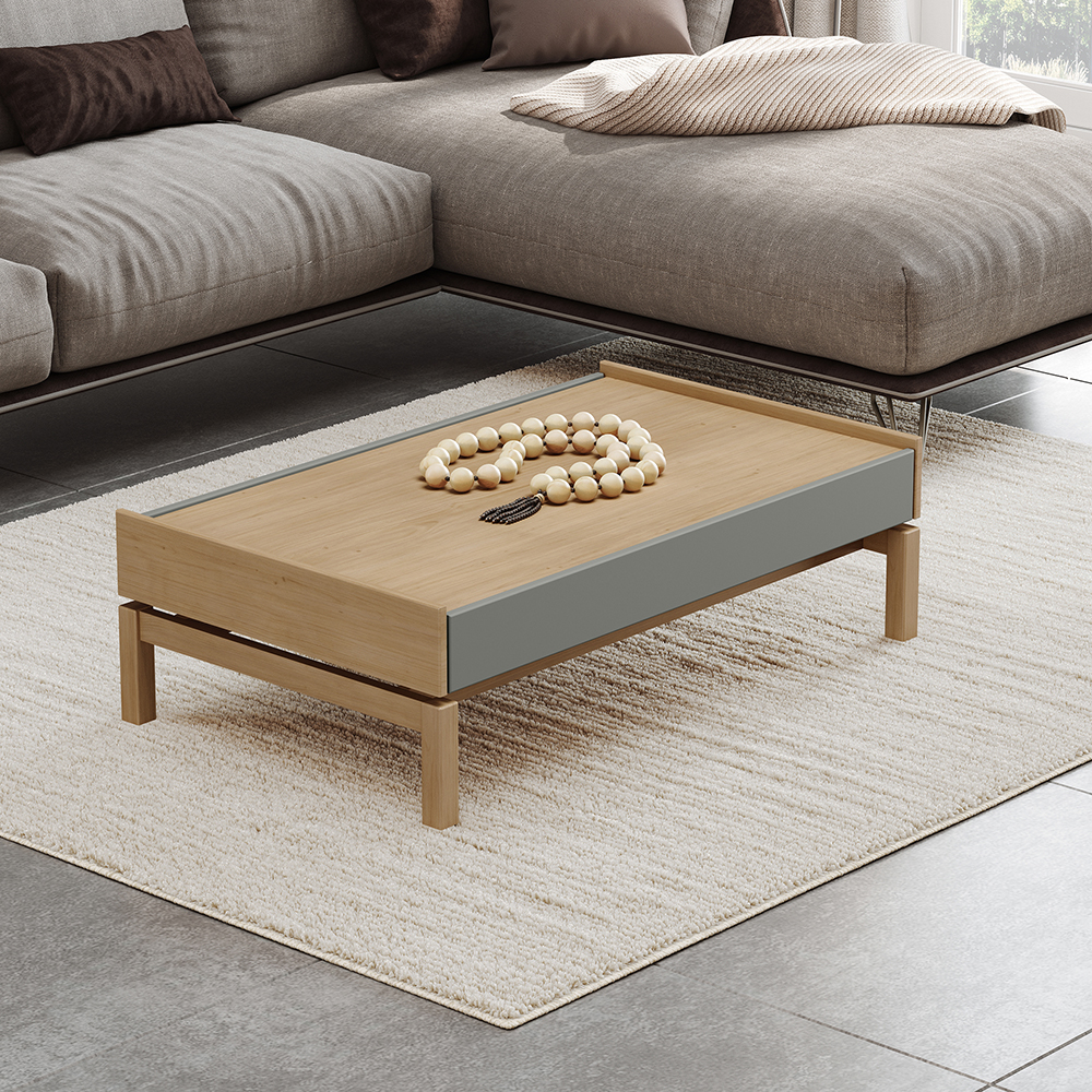Mesa De Centro 1 Gaveta 100 cm 2151 Oak Ferrolack Milani Store