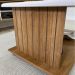 Mesa De Centro 100X50 cm Com Rodizios Cinamomo Off White ARLY