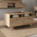 Mesa De Centro 2 Gavetas 91 cm MDF 4639 Carvalho ARLY