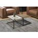 Mesa De Centro Espelhada Estilo Industrial Class Demoliçao Preto Milani Store