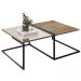 Mesa De Centro Estilo Industrial Aurum Demoliçao Preto DHom