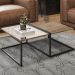 Mesa De Centro Estilo Industrial Aurum Demoliçao Preto DHom