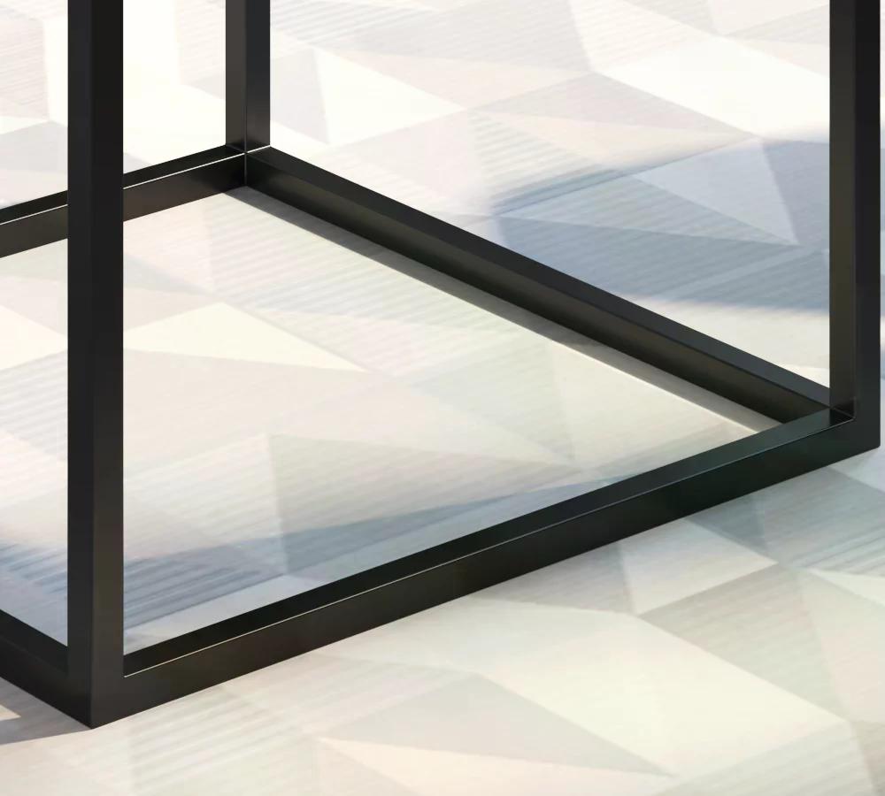 Mesa De Centro Ou Lateral Cube M Preto Milani Store