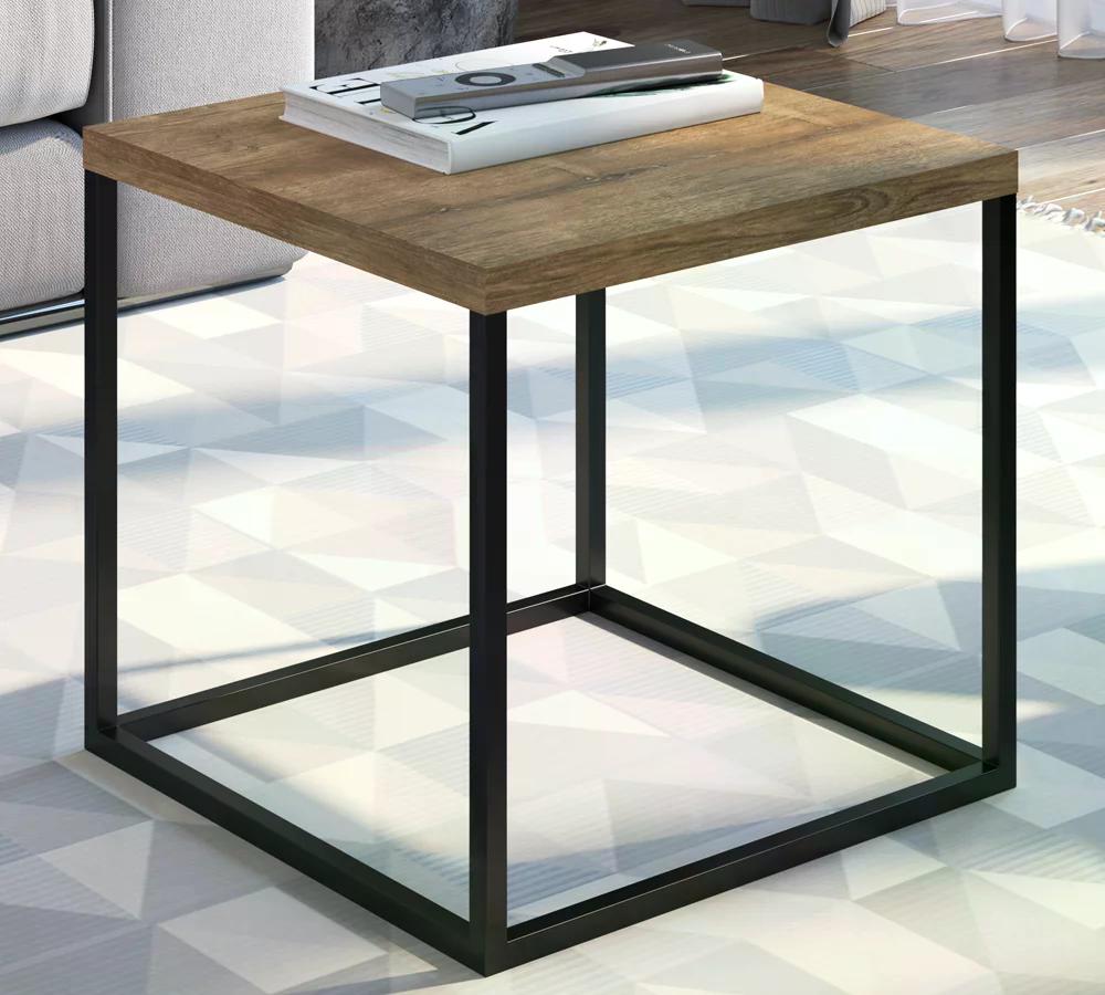 Mesa De Centro Ou Lateral Cube M Preto Vermont Milani Store